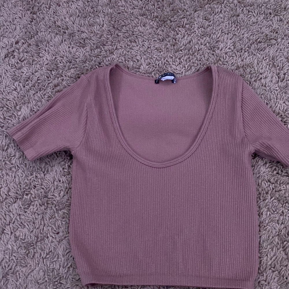 low cut crop top